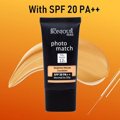 Bonjour Paris Photo Match Mousse Foundation - Nude Ochre 30 ml - Foundation