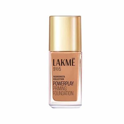 Lakme 9to5 Powerplay Priming Foundation, Built in Primer, SPF 20, Neutral Almond, 25 ml - Foundation