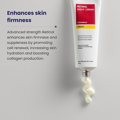 Re'equil 0.5% Retinol Night Cream Makes Skin Youthful & Smooth Wrinkles Unisex All Skin Types 30 gm - Night Cream