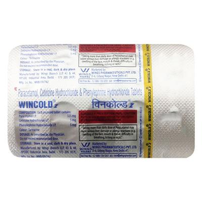 WINCOLD Z Tablet 10's - Cough And Cold-Cou