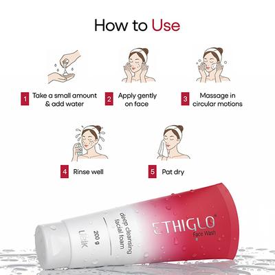 Ethiglo Face Wash 200gm - Cleanser-Emo