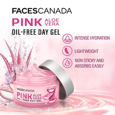 FACESCANADA Pink Aloe Vera Oil-Free Day Gel 15 gm - Face Gels