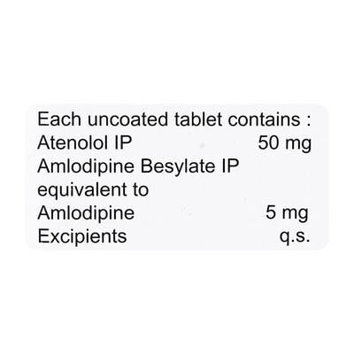 Aten AM 50mg Tablet 14'S - Hypertension-Bet
