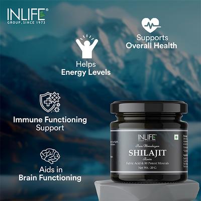 INLIFE Shilajit Resin 20 gm - Sexual Care