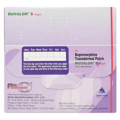 Buvalor 5mg Patch 2'S - Pain relief-Ana