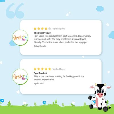 Mamaearth Milky Soft Head to Toe Wash with Oats, Milk, and Calendula for Babies 200 ml - Shower Gels & Body Wash