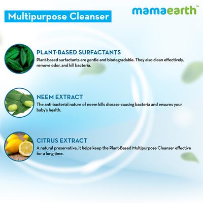 Mamaearth Plant Based Multipurpose Baby Cleanser 500 ml - Baby Skin Care