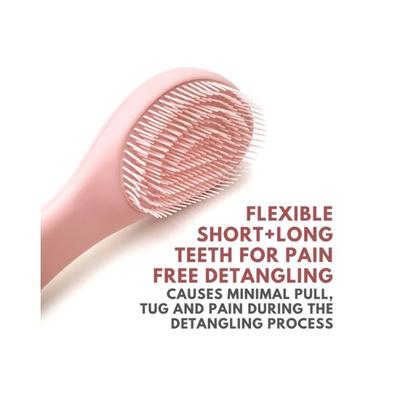 Alan Truman Dt04 Detangling Brush Pink 1's - Hair Brushes