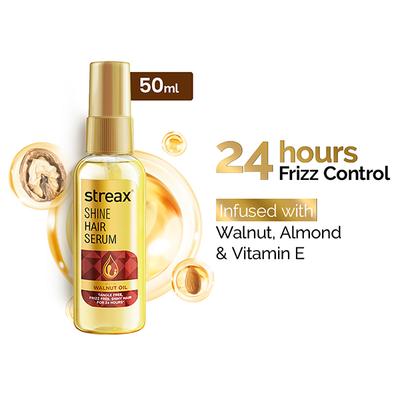 Streax Hair Serum vitalised with Walnut Oil 45 ml - Hair Serums