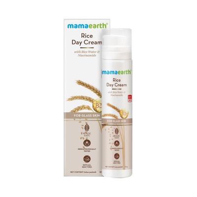 Mamaearth Rice Day Cream With Rice Water & Niacinamide SPF 30 for Glass Skin 50gm - Creams/Oils/Lotions