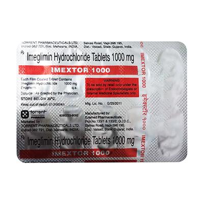 IMEXTOR 1000 Tablet 10's - Diabetes-Ant