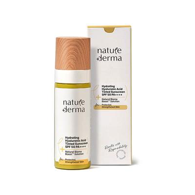 Nature Derma Hydrating Hyaluronic Acid Tinted Sunscreen Spf 50 Pa++++ 50 ml - Face Sunscreen