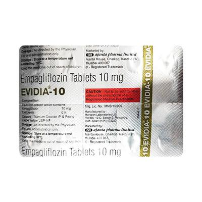 EVIDIA 10 Tablet 10's - Diabetes-Ant