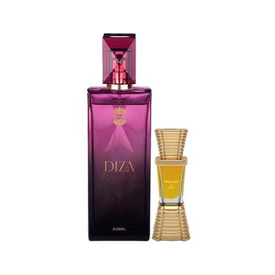 Ajmal Diza EDP Fruity Floral Perfume And Impress Concentrated Perfume Oil Citrus 110 ml - Perfumes (Edt/Edp)