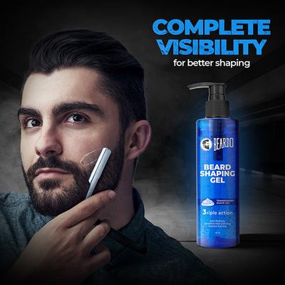 Beardo Beard Shaping Gel for Men Anti-Redness Sensitive Skin Calming Intense Cooling 110 ml - Multi-Stylers