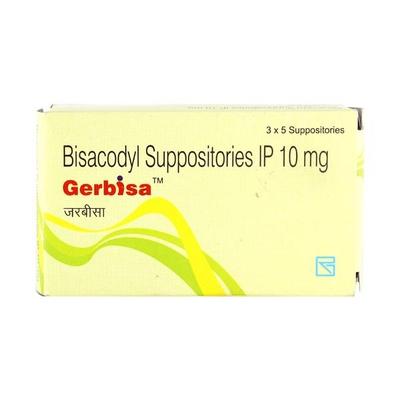 Gerbisa 10mg Suppository 5'S - Constipation-Lax