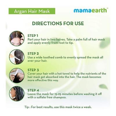 Mamaearth Argan Hair Mask 200 ml - Masks & Peels