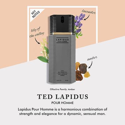 Ted Lapidus Homme Eau De Toilette 100 ml - Men Perfumes (Edt/Edp)