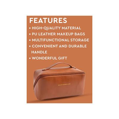 Gubb Makeup Organiser Bag Brown 270 gm - Makeup Bags & Cases