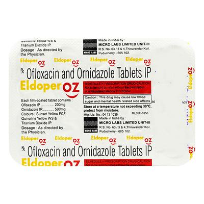 ELDOPER OZ Tablet 10's - Bacterial Infections-Qui
