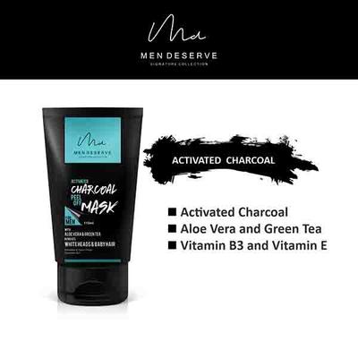 Men Deserve Activated Charcoal Peel Off Mask 115 ml - Masks & Peels