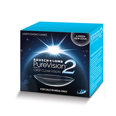 Bausch & Lomb PureVision2 HD Monthly Contact Lens - 6 Lens/Box (-2.0) - Eyecare Lenses