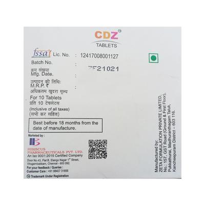 CDZ Tablet 10's - Supplements-Vam