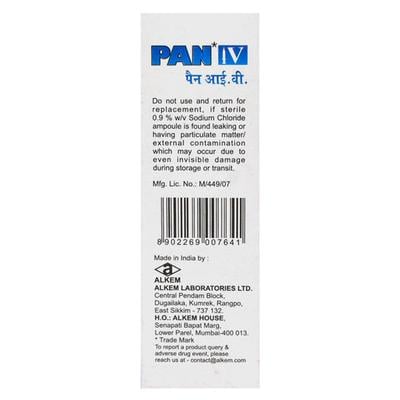 PAN IV 40mg Injection 1's - Ulcer/Reflux/Flatulence-Aaa