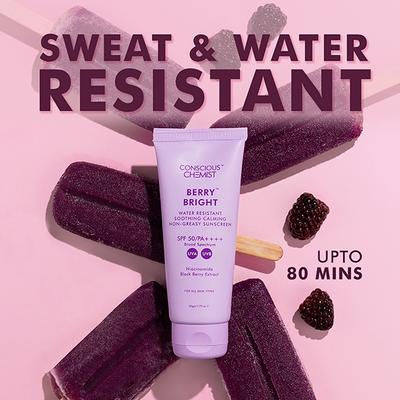 Conscious Chemist Berry Bright SunscreenSpf 50 Pa ++++Uva/UvbNiacinamide & Berry Extract 50 gm - Face Sunscreen