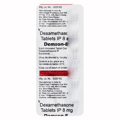 DEMSON 8 Tablet 10's - Hormonal Therapy-Cor