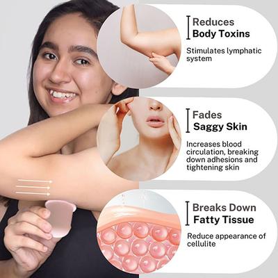 House of Beauty Body Cups Helps Toning Body By Reducing Stubborn Cellulite & Fat Tissues (3Pcs) 1's - Others