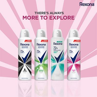 Rexona Powder Dry Advanced Protection Anti-Perspirant Deodorant for Women Leaves No Marks 200 ml - Body Mist/Spray