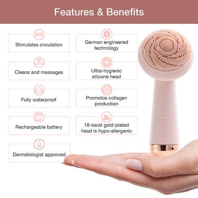 Flawless Facial Cleanser & Massager - Hair Removal Accessories
