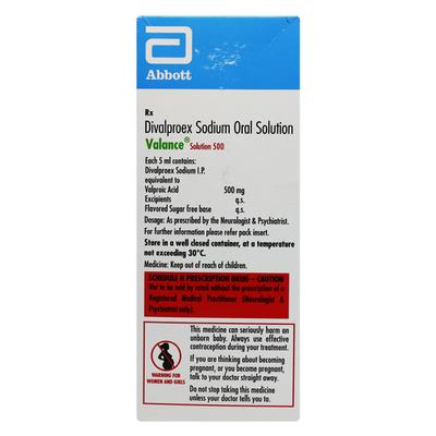 VALANCE 500mg Solution 200ml - Epilepsy/Convulsion-Ant