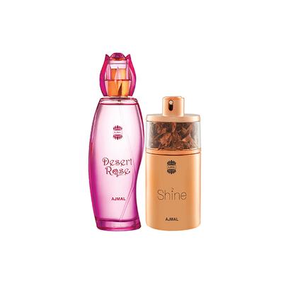 Ajmal Desert Rose EDP Floral Oriental Perfume And Shine EDP Floral Powdery Perfume 175 ml - Women Perfumes (Edt/Edp)