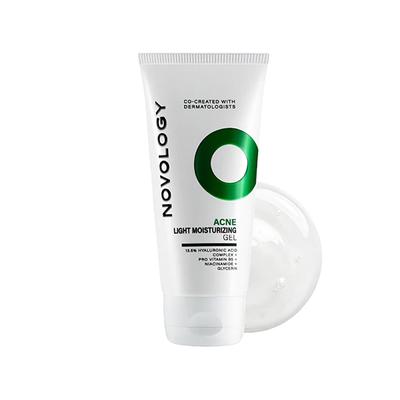 Novology Acne Light Moisturizing Gel for Oily, Acne Prone Skin - Upto 100 Hours of Hydration 50 gm - Face Moisturizers