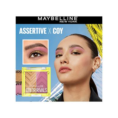 Maybelline New York Color Rivals Shadow Longwear Duo Eyeshadow Palette Assertive x Coy 3 gm - Eyeliners