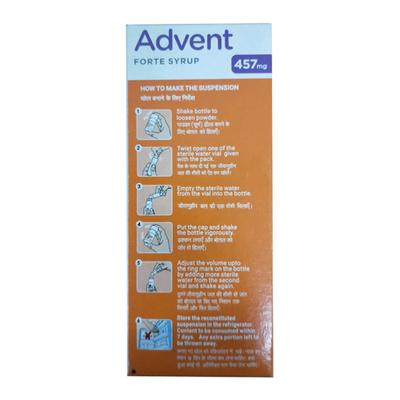 ADVENT FORTE 457 mg Tangy Orange Flavour Syrup 60ml - Bacterial Infections-Pen