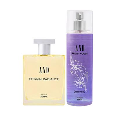 AND EterlR EDP & PrettyV Mist Pack of 2 300 ml - Body Mist/Spray