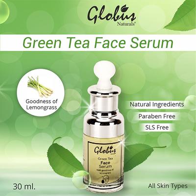 Globus Naturals Green Tea Face Serum 30 ml - Face Serum