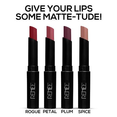 Renee Cosmetics Very Matte Lipstick- Plum 1.6 gm - Lipsticks