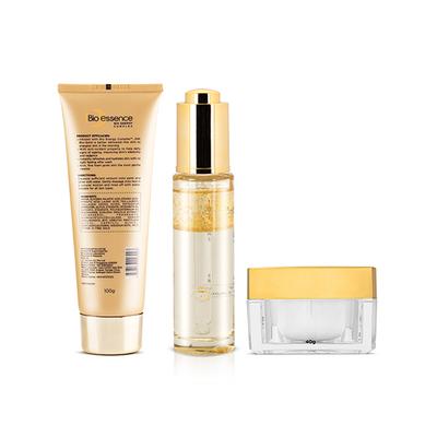 Bio-Essence 24K Gold CSM Kit - Cleanser, Serum, Moisturizer 170 g - Facial Kits