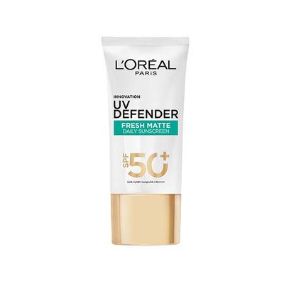 L'Oreal Paris New UV Defender Serum Protector SPF 50+ PA++++, LONG UVA Matte and Fresh with Airlicium 50ml - Face Sunscreen