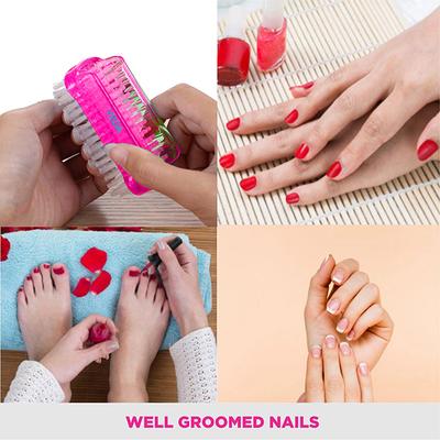 Vega Dual Surface Nail Brush, Blue 2's - Nail Care