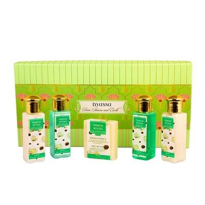 Nyassa Temple Mogra Bath Ritual Gift Set 250 gm - Shower Gels & Body Wash