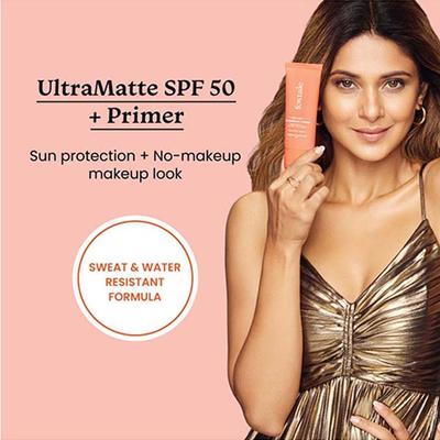 Foxtale Ultra Matte Spf 50 Pa++++ and Primer, Shade 1, No White Cast, Blurs Out Pores Primer 50 ml - Face Creams