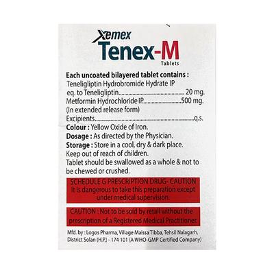 TENEX M Tablet 15's - Diabetes-Ant