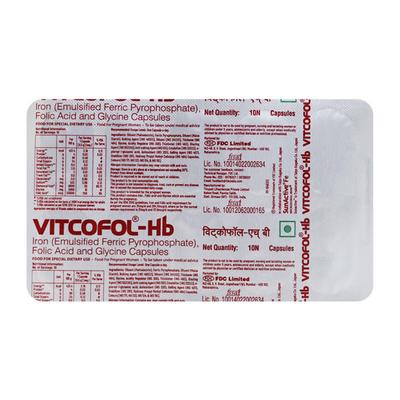 Vitcofol HB Capsule 10'S - Iron Supplement/Anaemia-Vma