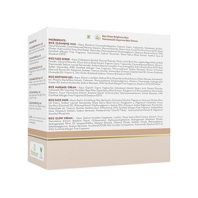 Mamaearth Rice Facial Kit with Rice Water and Niacinamide for Glass Skin 1's - Facial Kits