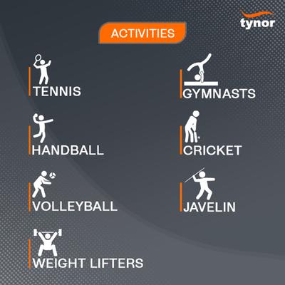 Tynor Shoulder Support Double Lock (Neoprene) (UN) - Black & Green - Neck/Shoulder Supports